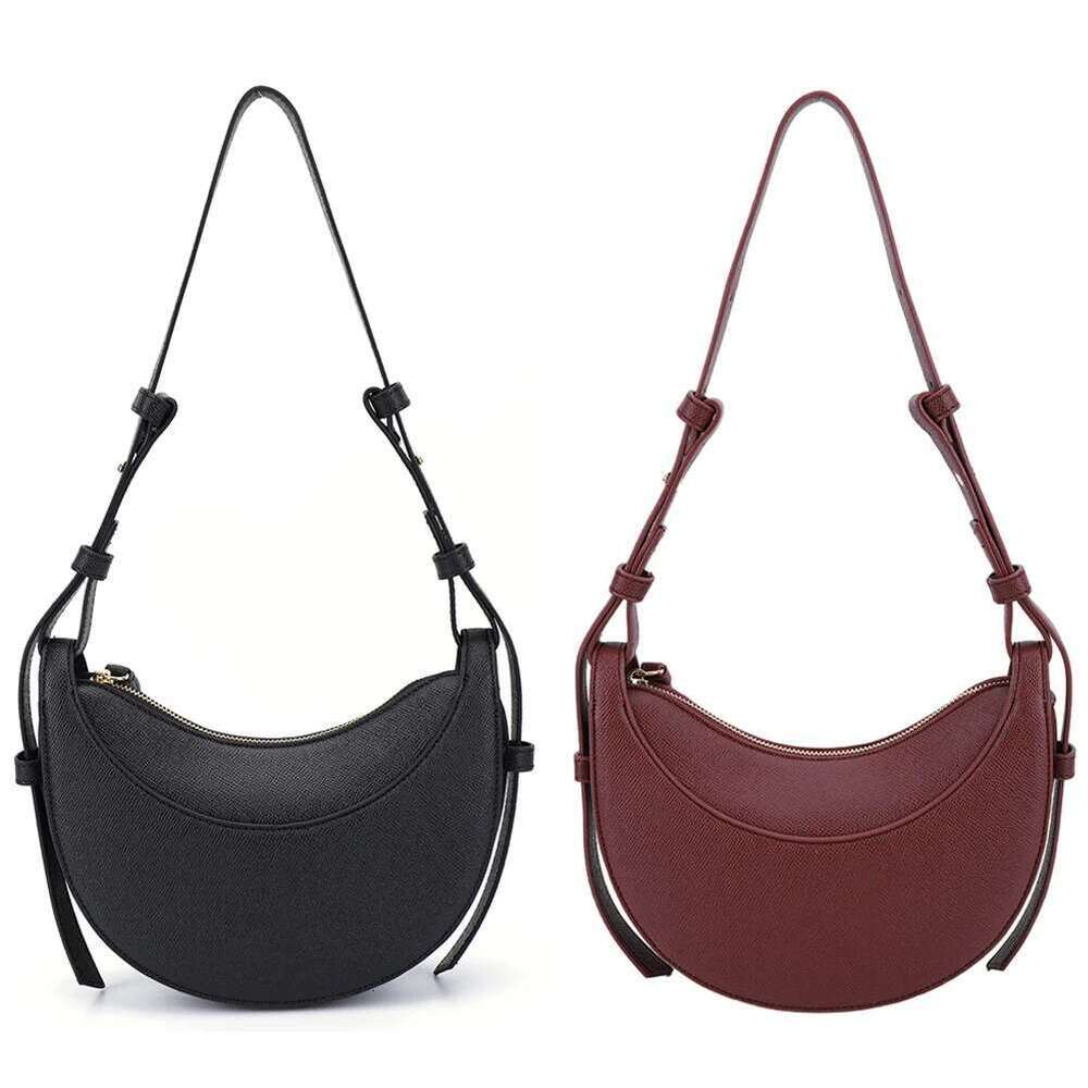 Fashion Armpit Bags For Women Solid Color Half Crescent PU Leather Purses And Handbags Designer Shoulder Small Hand Bag