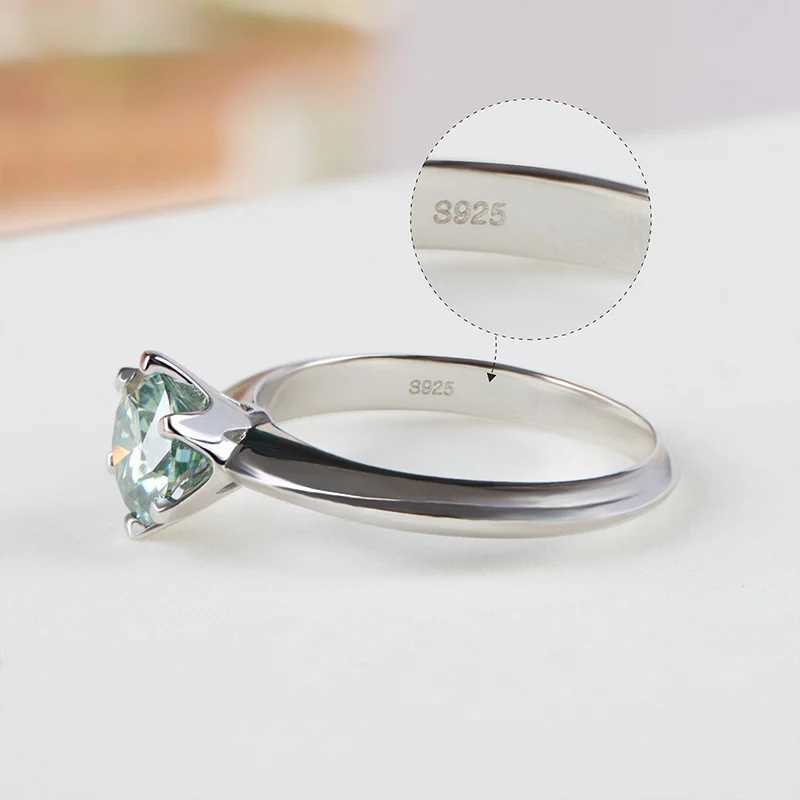 GRA Certified Moissanite Ring VVS1 Lab Diamond Solitaire Ring For Women Engagement Promise Wedding Band JewelryXJ250514