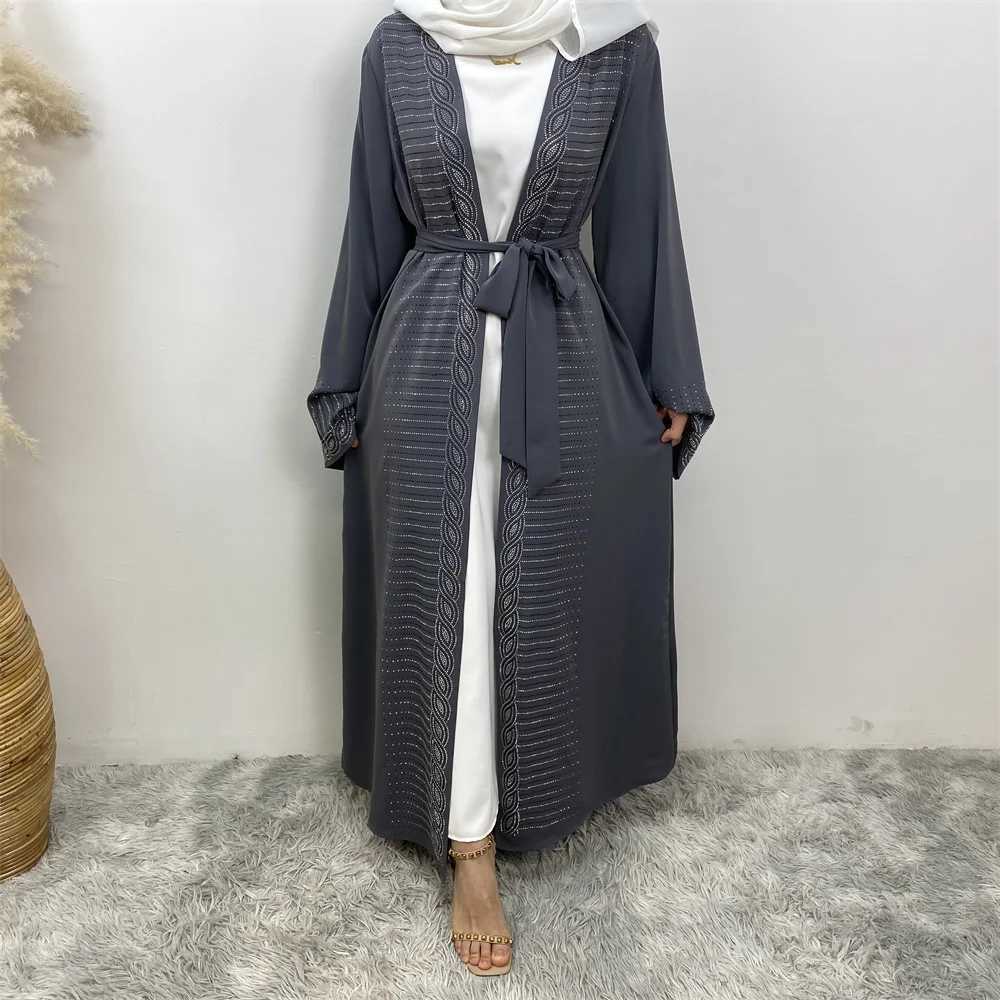 Muslim women fashion popular womens cardigan dress Dubai Africa Turkey Morocco cardigan hot selling womens clothing X250514