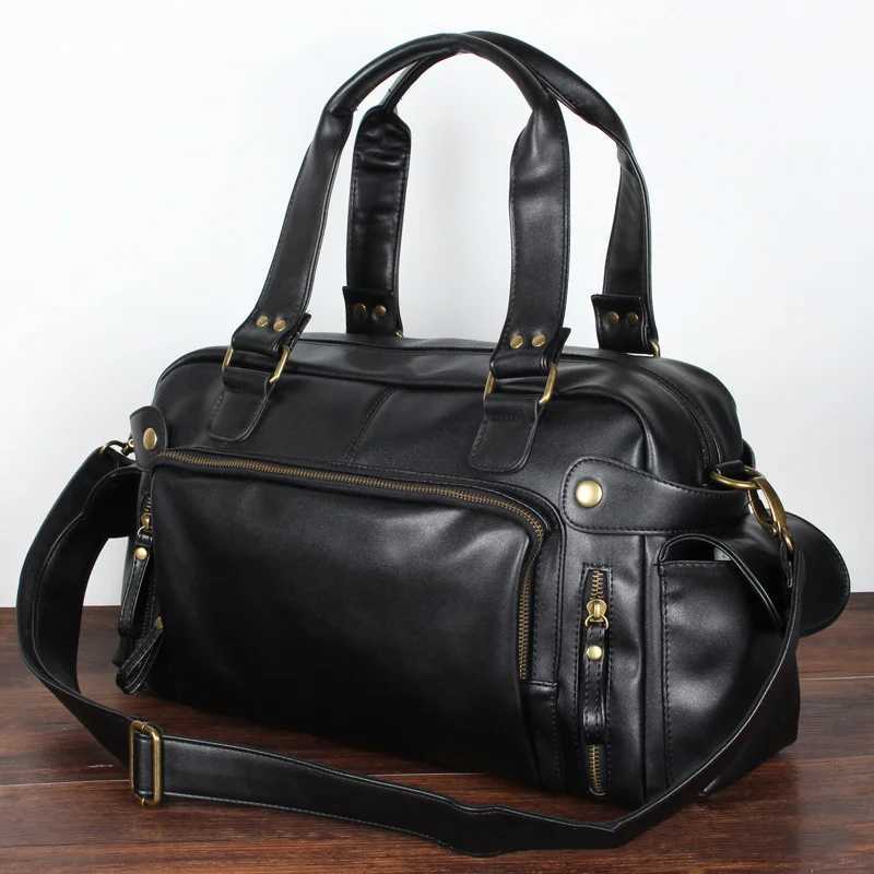 M Travel Bag Duffle Handbag Shoder Bag PU Leather Big Messenger Bags High Quality Mens Lage Storage Crossbody Bag Z250514