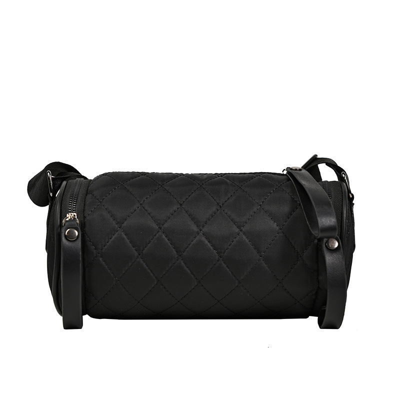 Free Delivery Designer Bag Lingge Embossed Elegance Simple And Fresh Fashionable Single Shoulder Crossbody Bag Spring/summer 2025 Cylindrical Bag Luxu