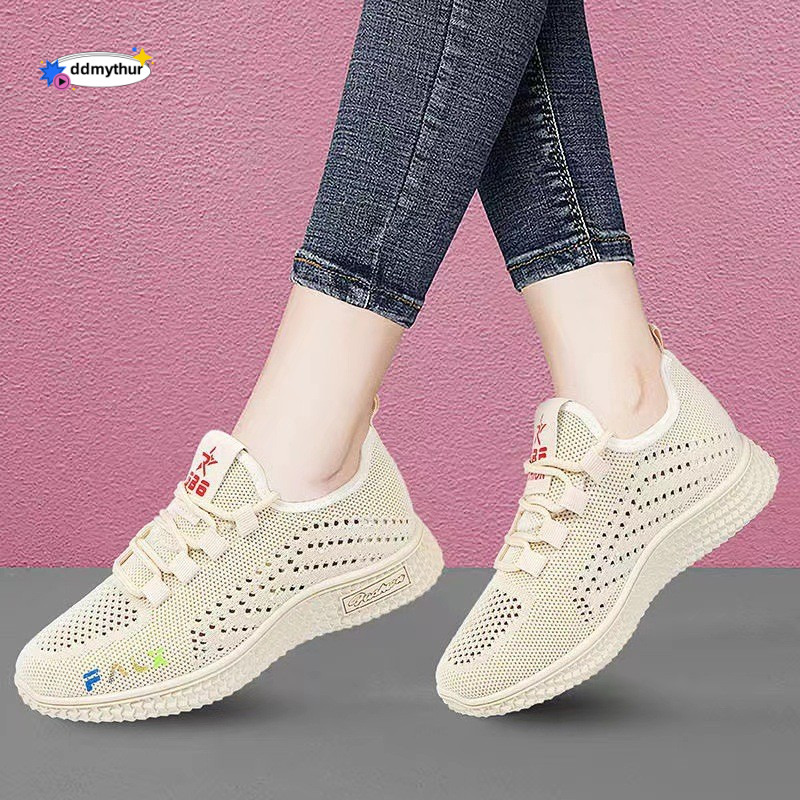 Spring and Autumn New Korean Edition Casual Breathable Old Beijing Cloth Low Top Sports Women's Single Shoes ddmythur
