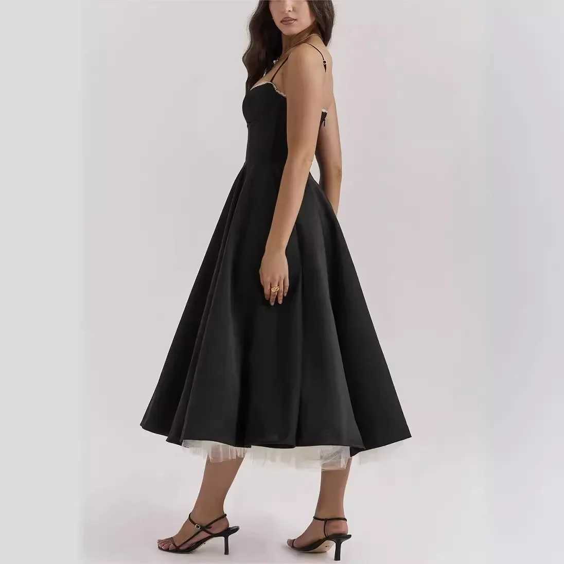 Sexy Womens European Style Tank Top Strapless Dress Puff Skirt Long Dress New Arrival Cross-Border ShoppingXJ250514