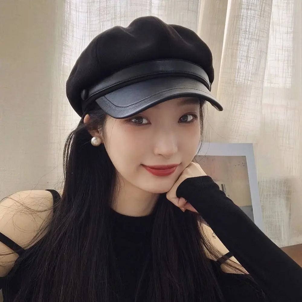 Retro Breathable Beret Hat Cotton Windproof sboy Hats Artistic Warm Painter Octagonal Cap for Women 250514