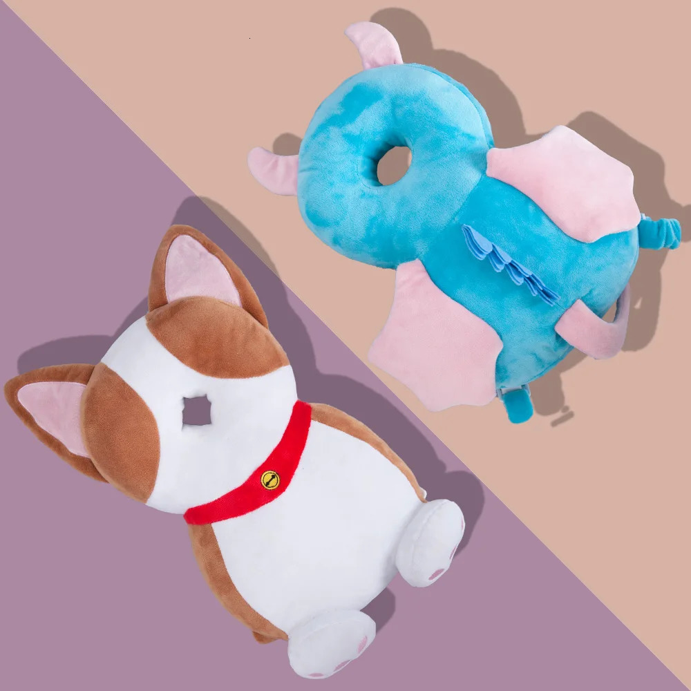 Baby Head Protector Backpack Pillow For Kids 1-3Years Toddler Children Soft Pp Cotton Protective Cushion Cartoon Security Pillow 250514