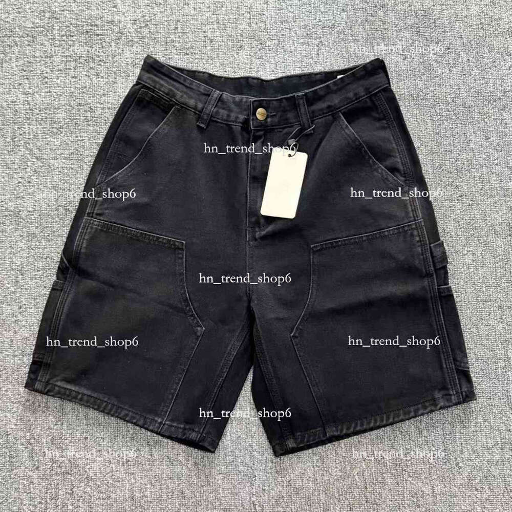carharttshorts Men's Jeans Shorts Shorts Hip Hop Pocket Loose Denim Athletic Shorts Men's Women's Summer New Harajuku Men's Basket