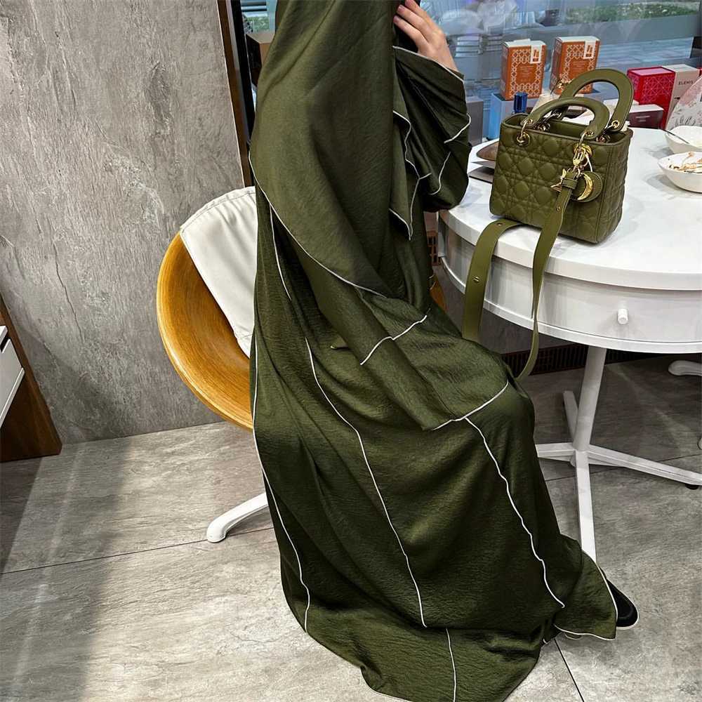 Ramadan Open Abaya Dubai Turkey Kaftan Women Muslim Maxi Dress Kimono Cardigan Eid Islamic Clothing Arabic Robe Modest Jalabiya X250514