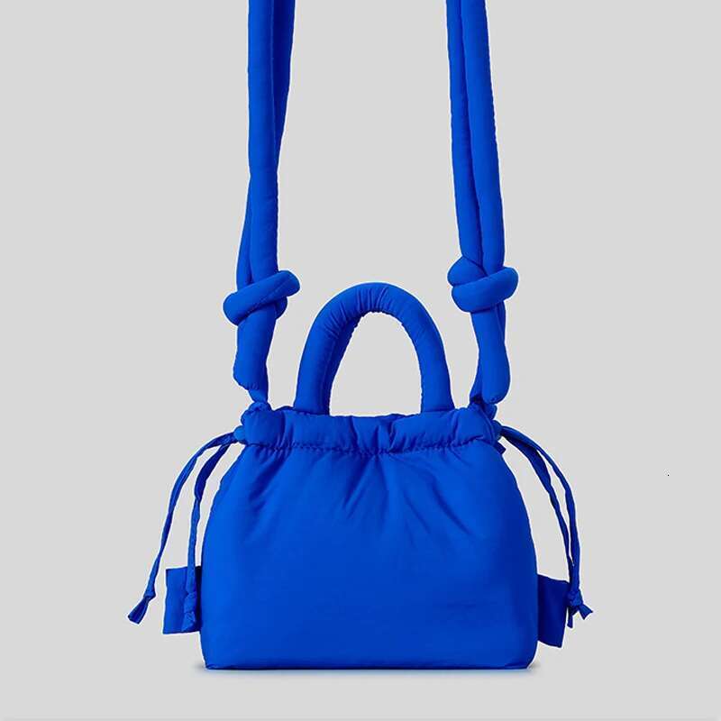 Casual Small Puffer Bag Designer Padded Women Shoulder Crossbody Bags Nylon Down Cotton Lady Handbags Mini Tote Purses 2024