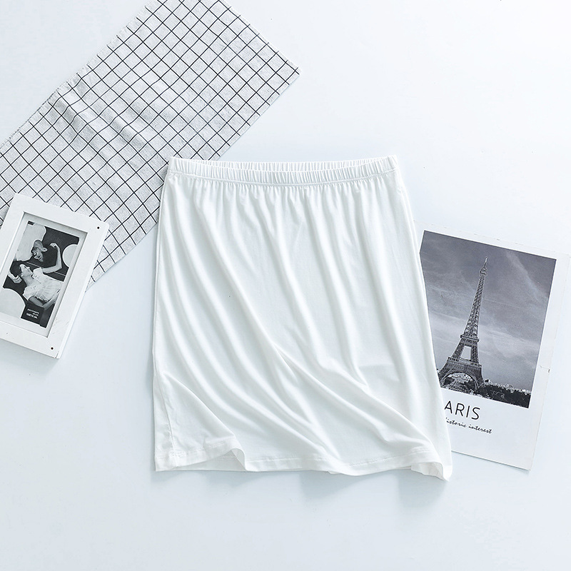 XX9220 Large size women's summer bottom skirt with anti-transparent skirt Modal skirt lining anti-transparent