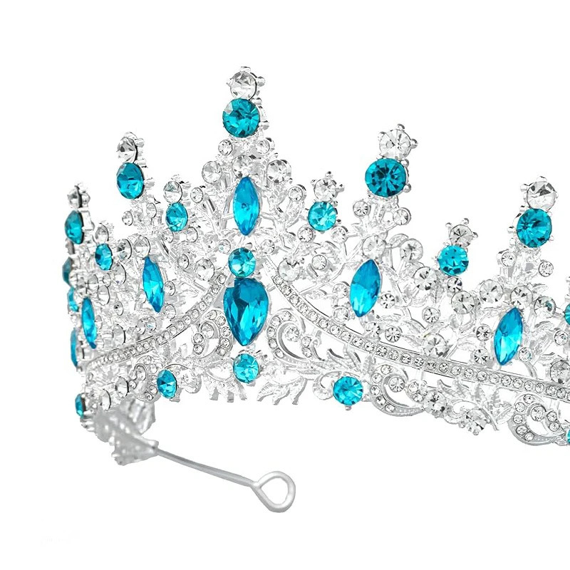 Bridal Tiara Rhinestone Crystal Headpiece Wedding Dress Accessories Crown Hair Ornament for Bridal/Birthday/Banquet/Party 250509