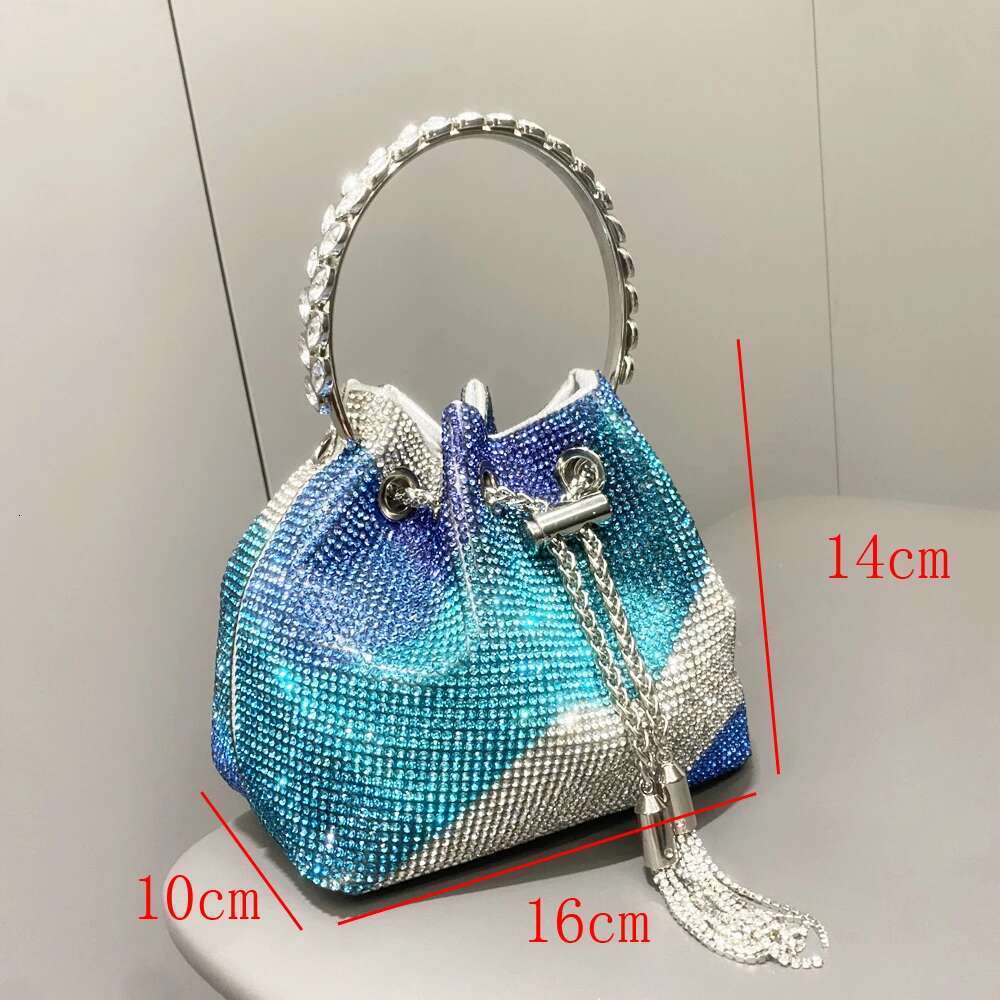 Purses And Handbags For Women Designer Bucket Clutch Purse Evening Banquet Bag Crystal Rhinestone Shoulder Bags