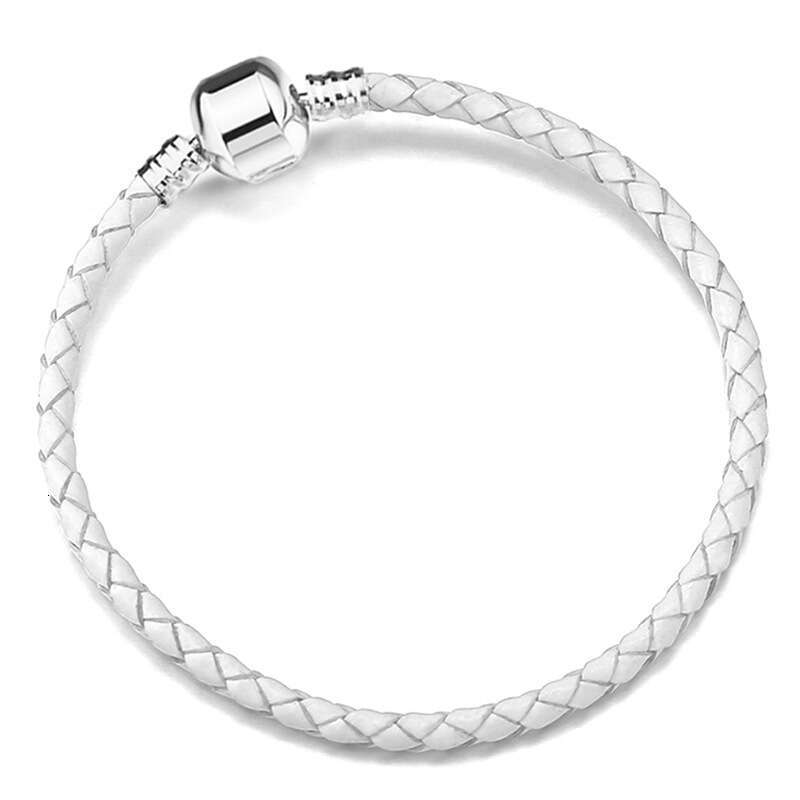 3mm Pan Family Color Single Loop Rope Love DIY Leather Bracelet Basic Chain Jewelry