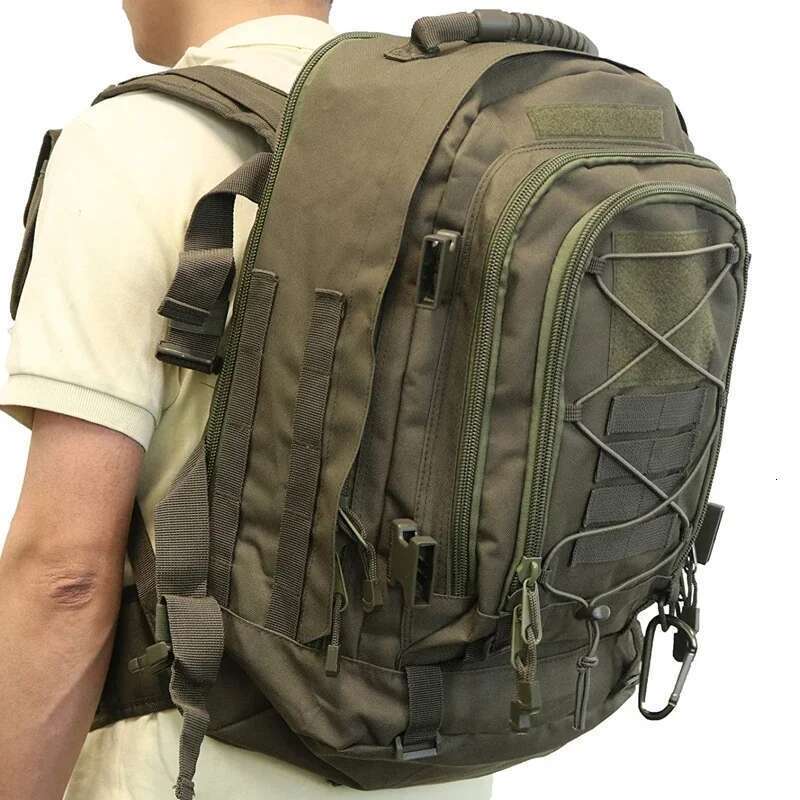 60L Male Travel Tactical Large Hiking Camping backpack Expandable Army Backpacks Molle 3 Day Assault Pack Rucksacks
