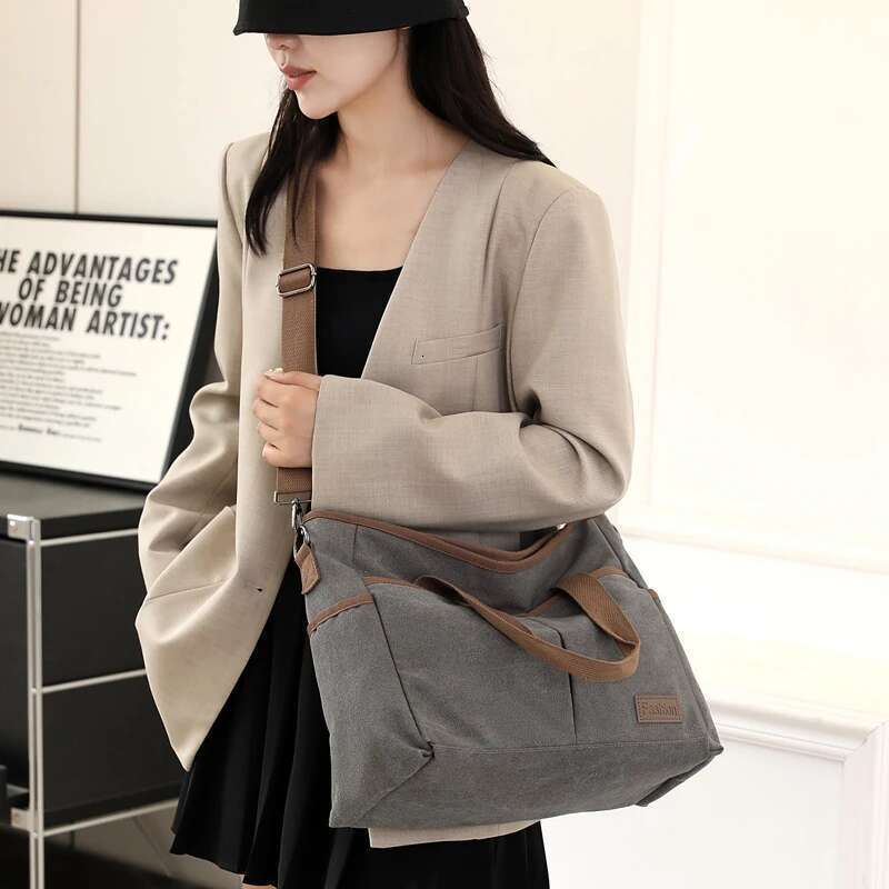 Women Handbags Ladies Canvas Shopping Tote Bag Clutch Female Crossbody Bags