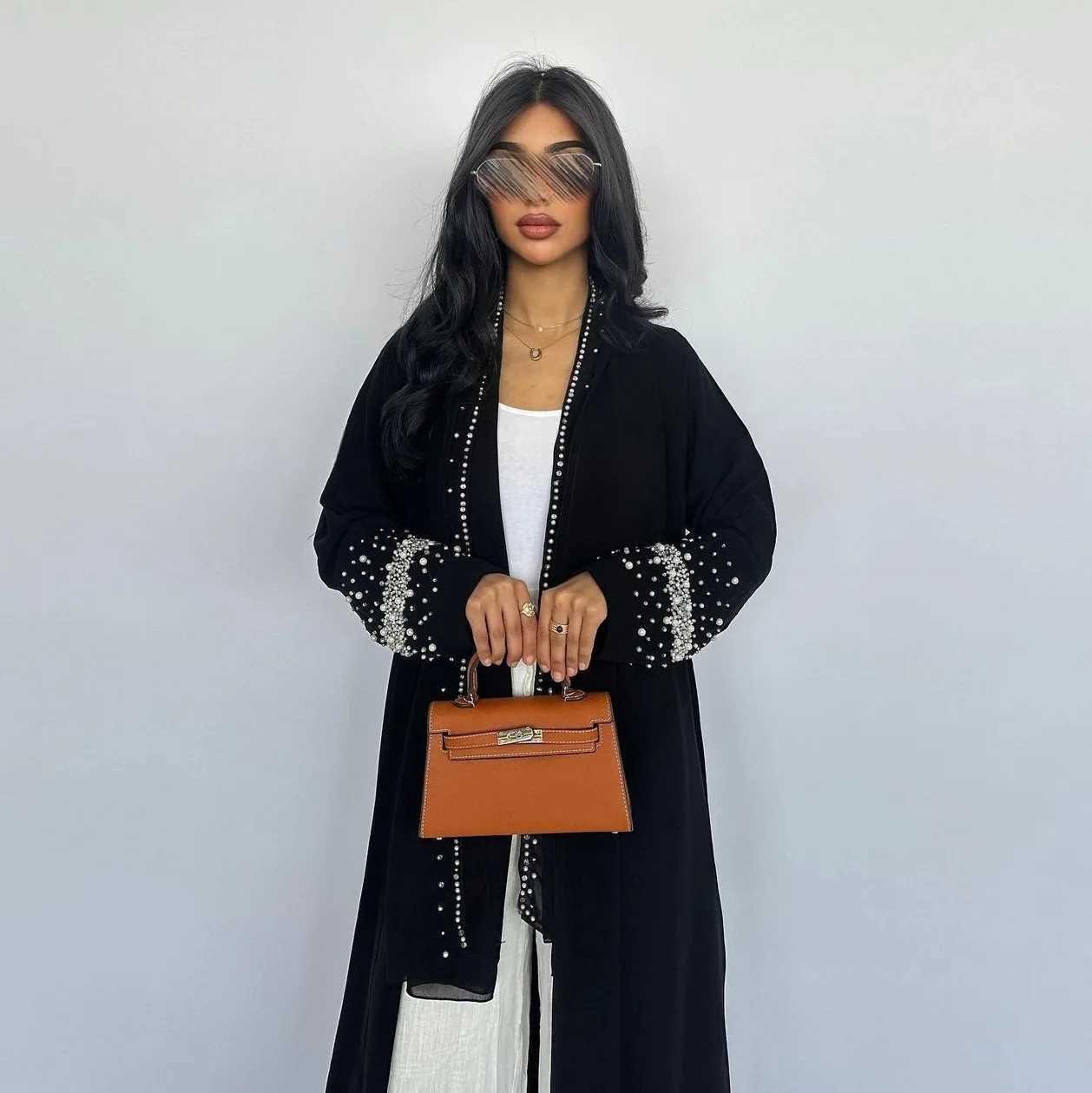 Eid Luxury Dubai Abaya Diamonds Black Kimono Jalabiya Ramadan Muslim Women Modest Dress Hijab Scarf Robe Turkey Kaftan Marocain X250514
