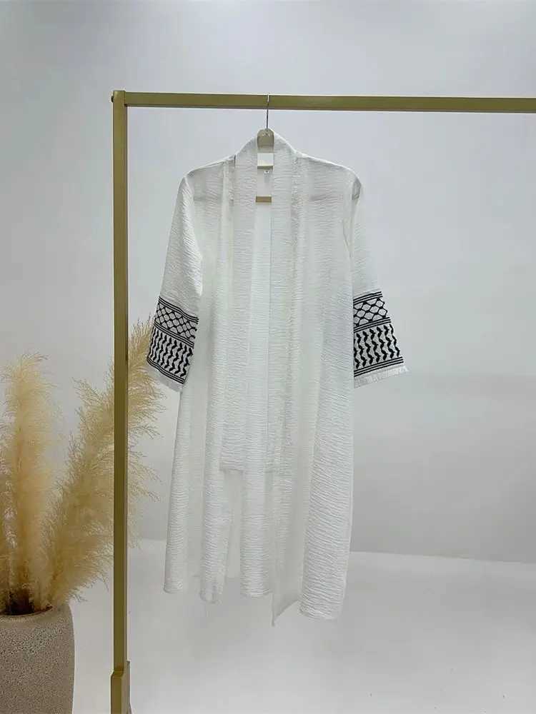 Ramadan Eid Kids Girl Embroidery Kimono Open Abaya Dubai Muslim Islam Kaftan Modest Coat Dress Ka Robe Caftan Marocain Femme X250514