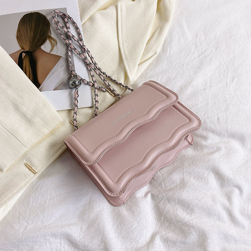 Free Delivery Designer Bag Women's 2025 Solid Color Simple Fashion Casual Chain One Shoulder Crossbody Small Square Bag Luxury Bag