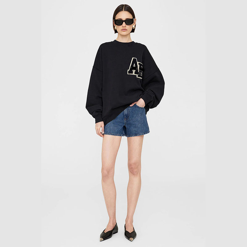 Women's Hoodies Letter Graphic Sweatshirts For Women Autumn Winter Clothing 2024 Designer Fashion Pullovers Tops Female Loose Sweatshirt