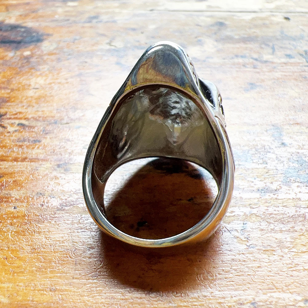 Blackened Lily Skull Ring Europe Style Vintage Jewelry Fine Jewerly Gift For Men Women In 925 Sterling Silver 250509