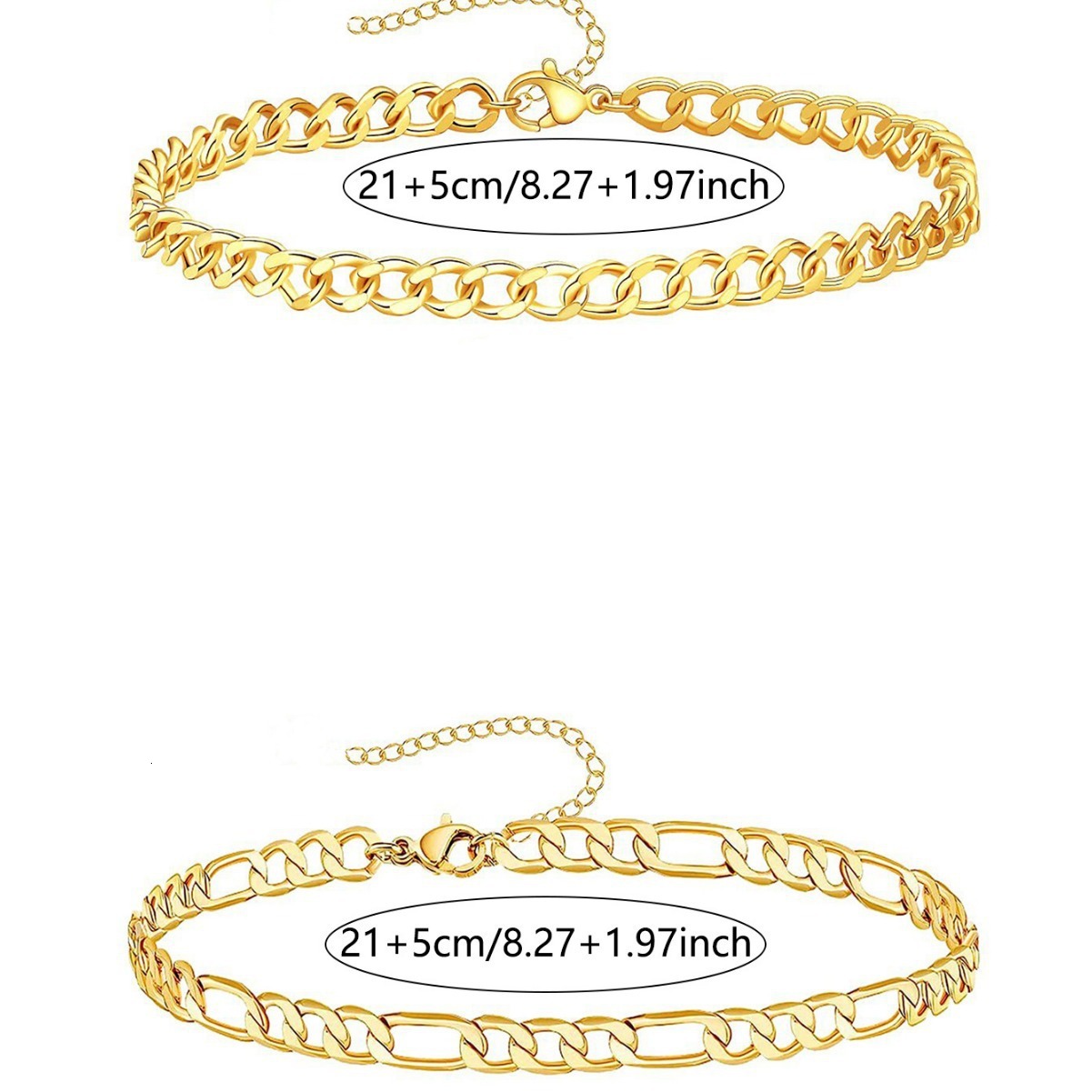 Jewelry Simple Metal Figaro Set Beach Women's New Foot Chain