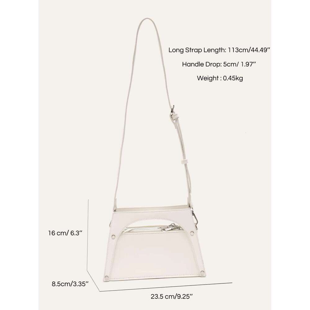 CEZIRA Brand Niche Design Women Top-Handle Bag Solid Color Vegan PU Leather Cross Body Shoulder Hanbdags Versatile Daily Purses
