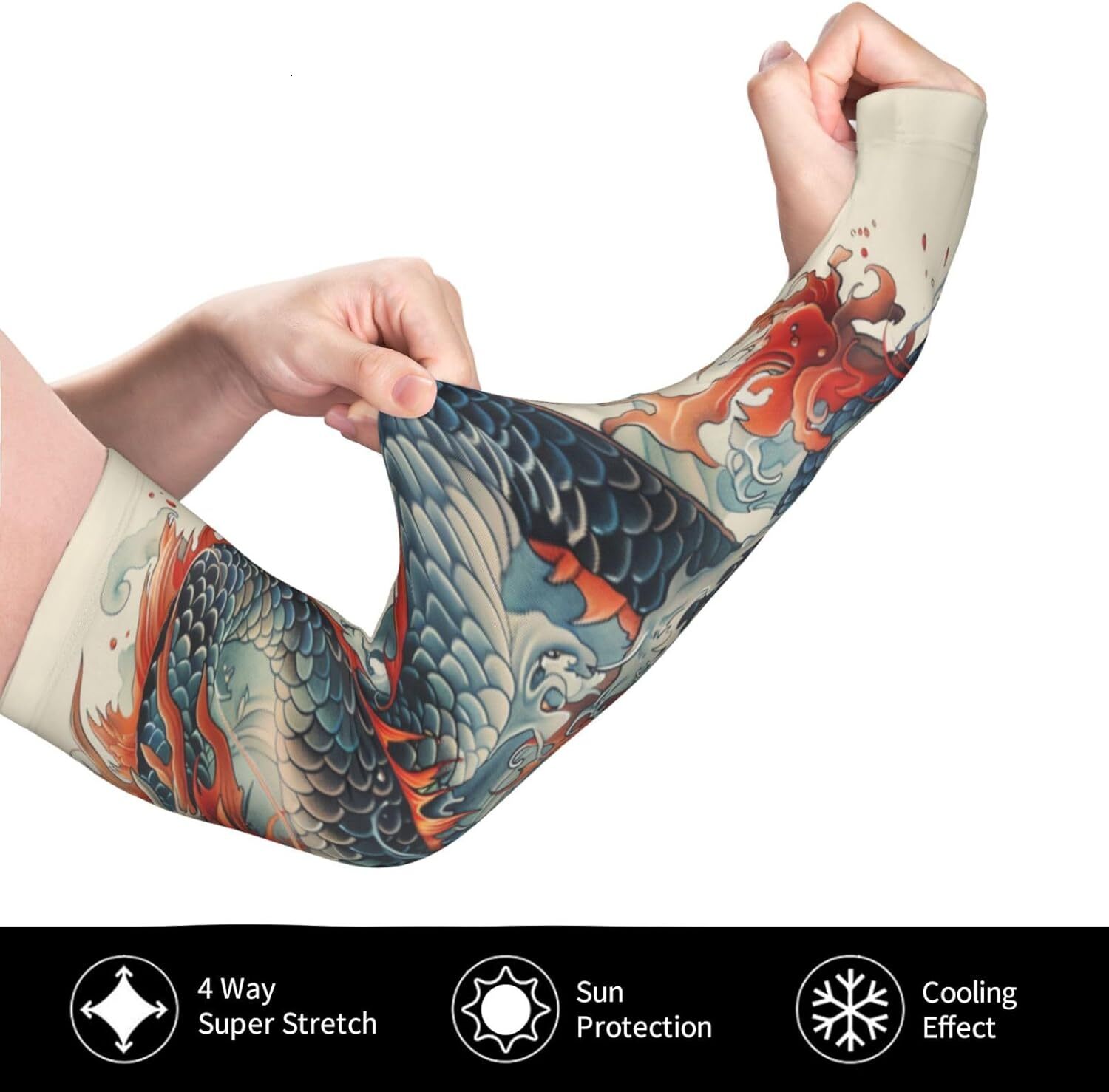 Cooling Cover Summer Sun Protection Arm Sleeves For Men Women Baseball Cycling Golf Running