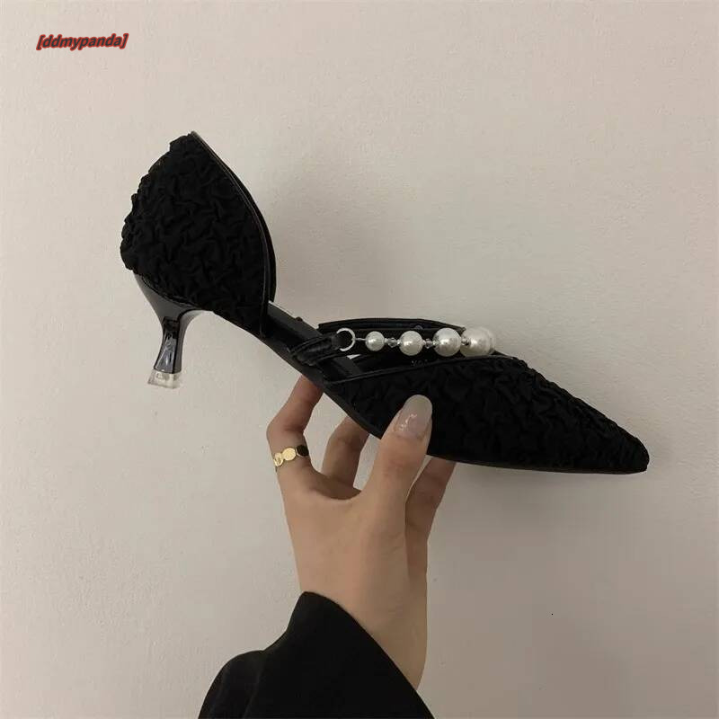Women's Classic Design Gentle Fashionable Pearl Comfortable Minimalist Vintage Style Shoes Triple White Free shipping ddmypanda
