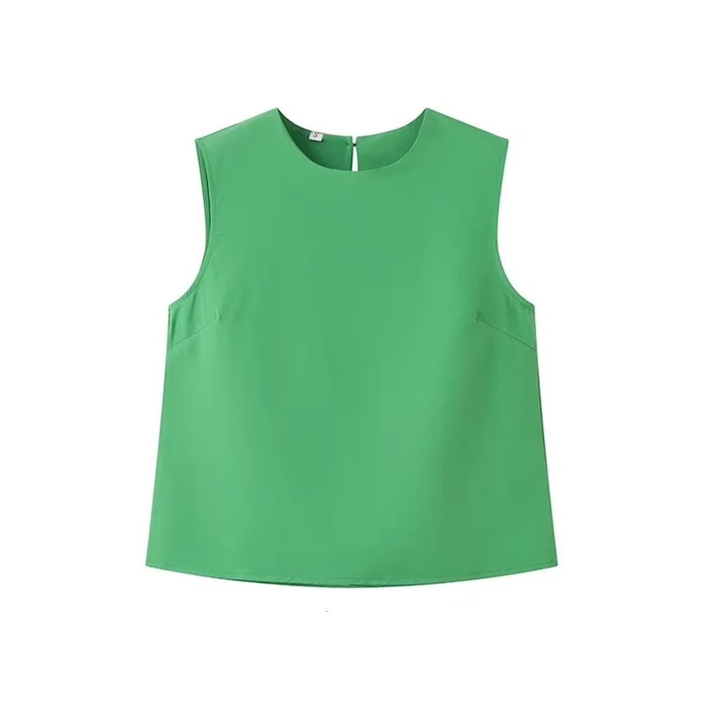 Taop Za Spring Product Womens Fashion Casual Slimming Sleeveless Top Half skirt Two piece Set 250514