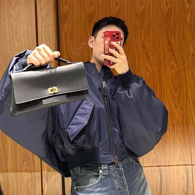 Genuine Leather Lock Clutch Brand Elegant High-end Temperament Retro Motorcycle Versatile Women Square Crossbody Bag