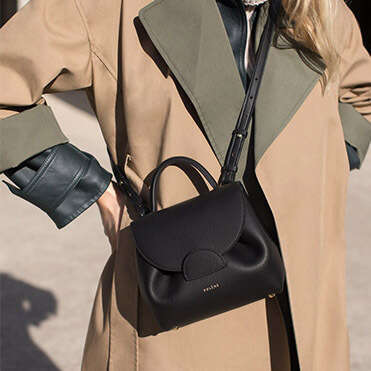 Tote Bag French Pol Niche Brand Smiley Face Numerounnano Series High Quality Single Shoulder Hand Held Women S Bag KQ
