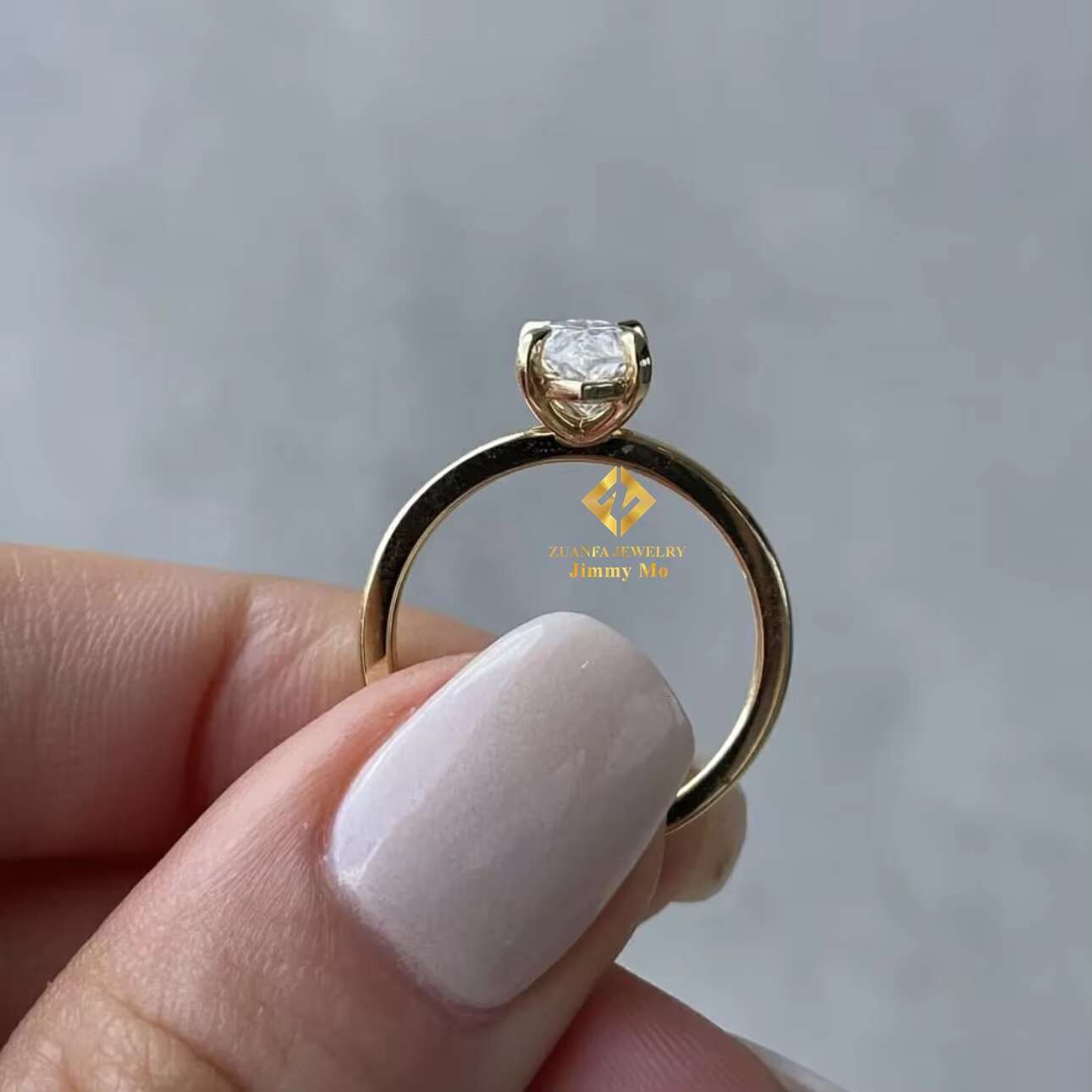 GRA Certified Gorgeous Design Unique 10k Solid Gold Real Gold Women Style 2Ct VVS Marquise Moissanite Engagement Ring