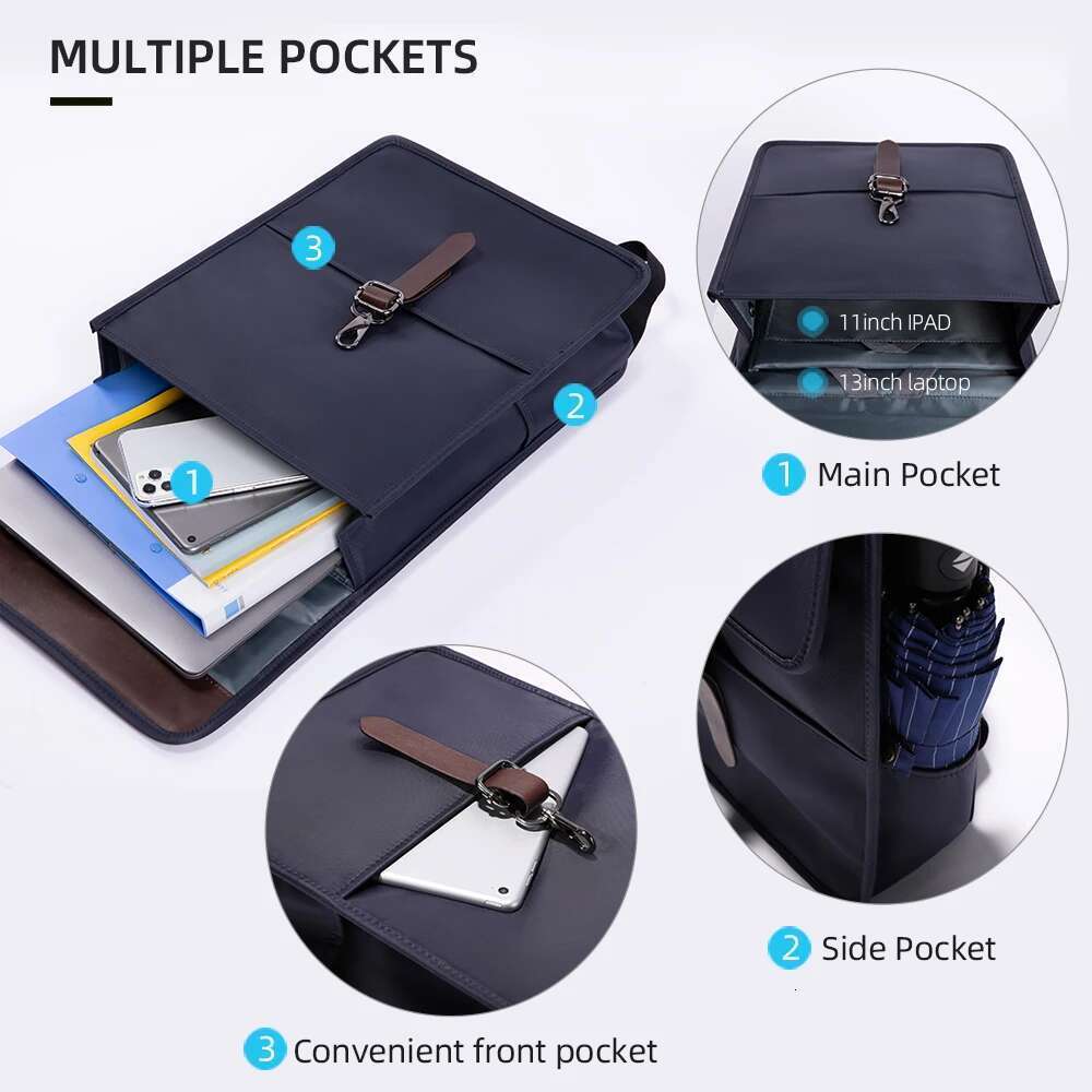 Heroic Knight Vintage 15.6 Inch Laptop Bag Women USB Charging Port Waterproof Men's Buisiness Backpack