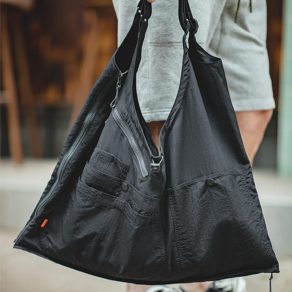 Maden Vintage MultiPocket Sleeveless Nylon Vest Custom Outdoor Deformable Tactical Functional Dual Purpose Satchel Bag 250506