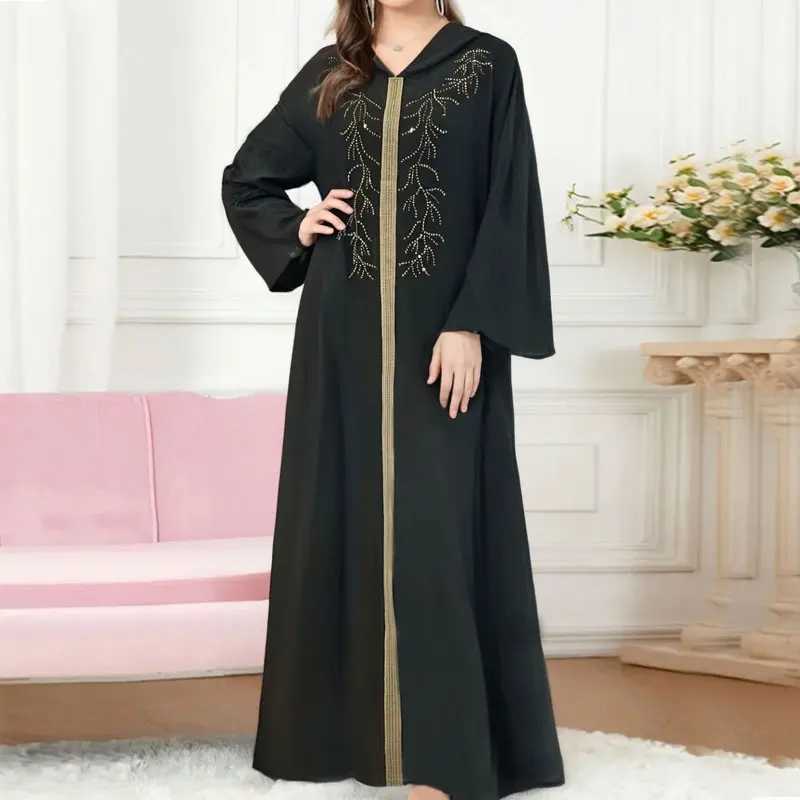 Eid Muslim Lantern Slve Abaya Dress Caftan Embroidery Bandage Dresses Diamond Elegant Vestidos Abaya Party Kaftan Ramadan X250514