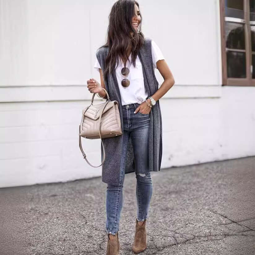Coats Jackets Designer Women Coatwomen Coat Tweed Jacket 2025 New Camisole Cardigan Fashion Trend Mid Length Sleeveless Vest for Women Autumn Dress Wo