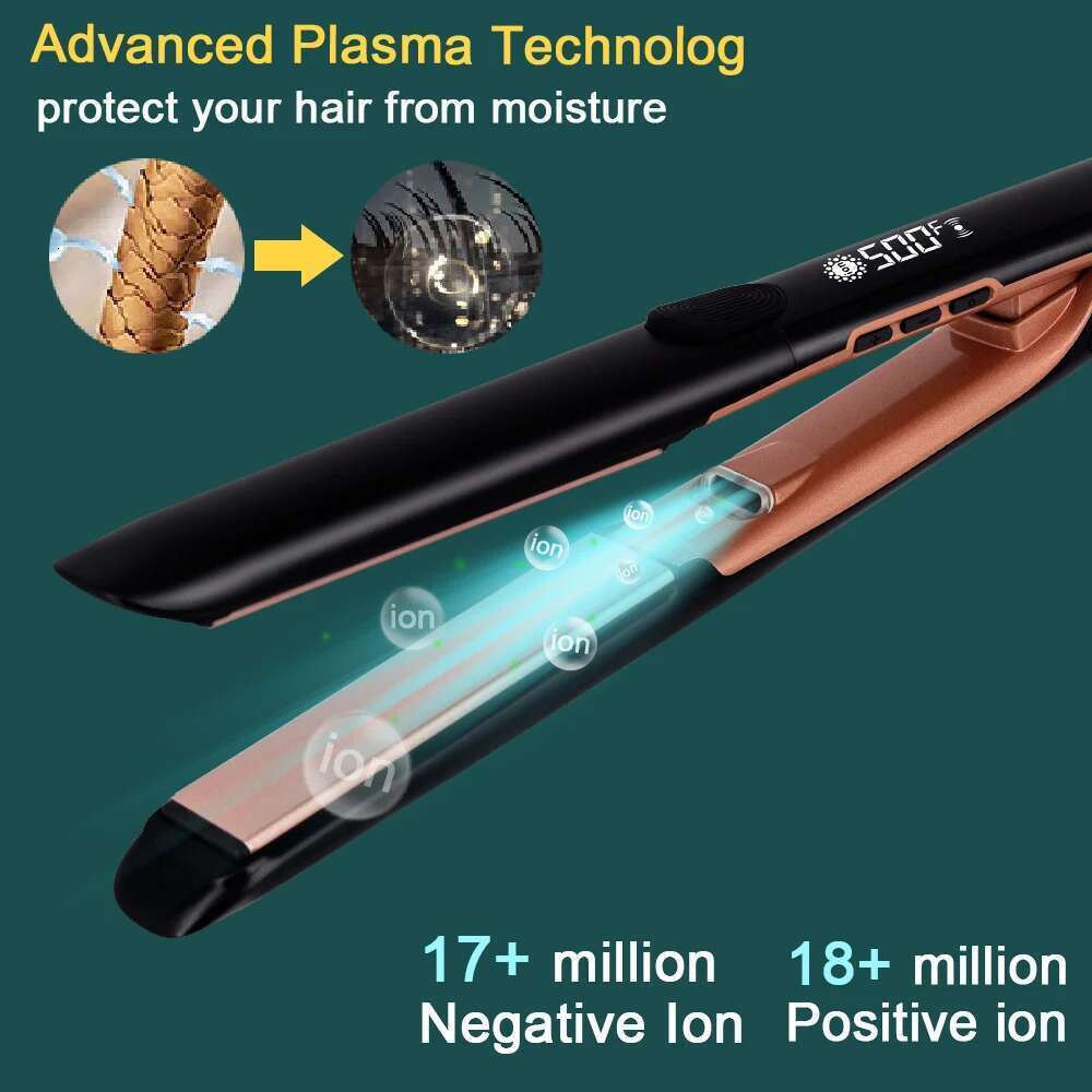 Plasma Flat Iron 500F Straightener Keratin Treatment For Frizzy Recovers The Damaged Hair Irons