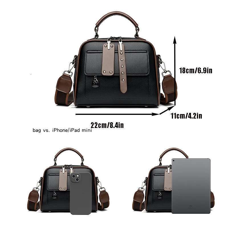 Designer Bags Large Black Shoulder Crossbody Bags For Women 2024 Shopper Sac Solid Color Quality PU Leather Handbag Lady