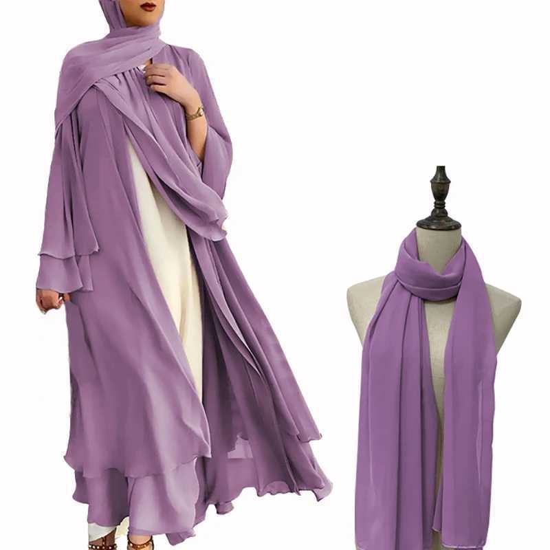 Ramadan Hijab Dress for Women Islam Femme Modest Dresses Eid Muslim Suit Open Dubai Abaya Kimono Turkey Kaftan Robe X250514