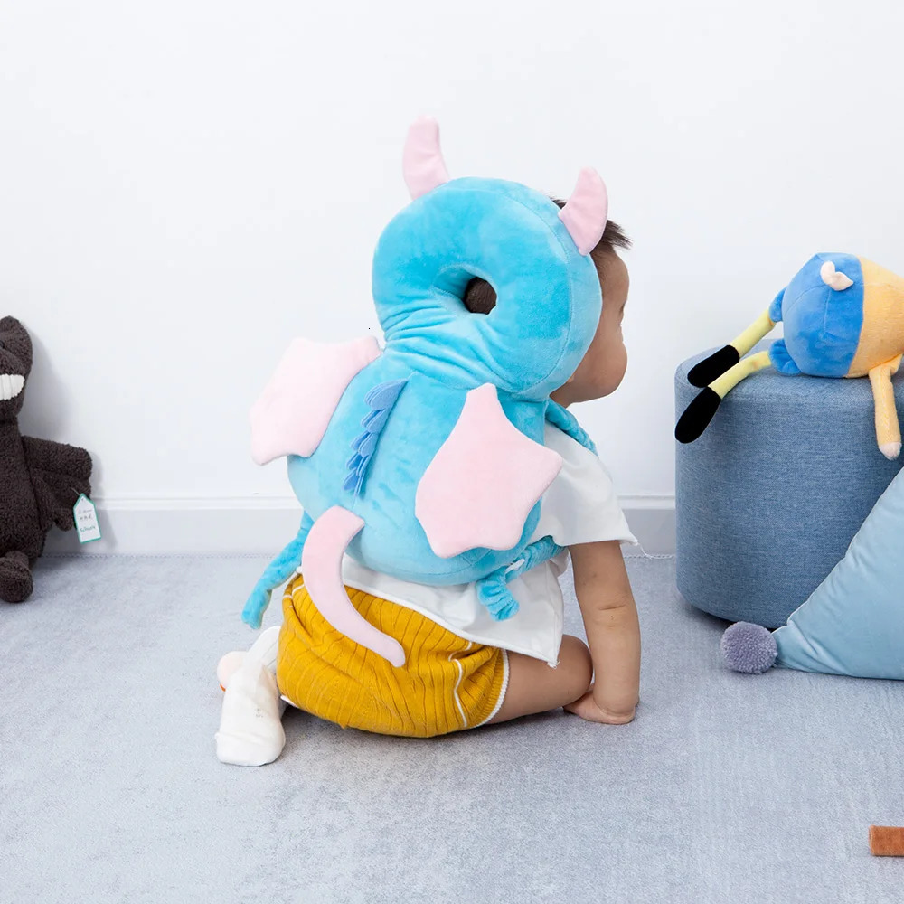 Baby Head Protector Backpack Pillow For Kids 1-3Years Toddler Children Soft Pp Cotton Protective Cushion Cartoon Security Pillow 250514