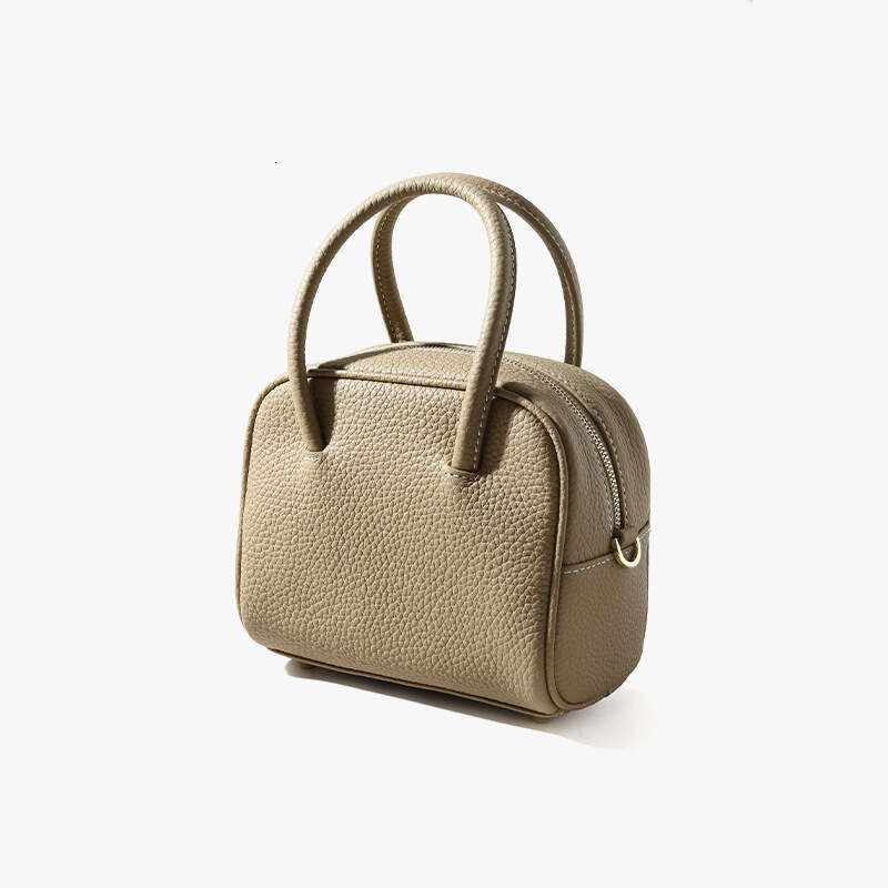 Bag Crossbody Versatile Top Layer Cowhide Tote Fashionable Commuting Small Square Bag Women's High-End Handbag