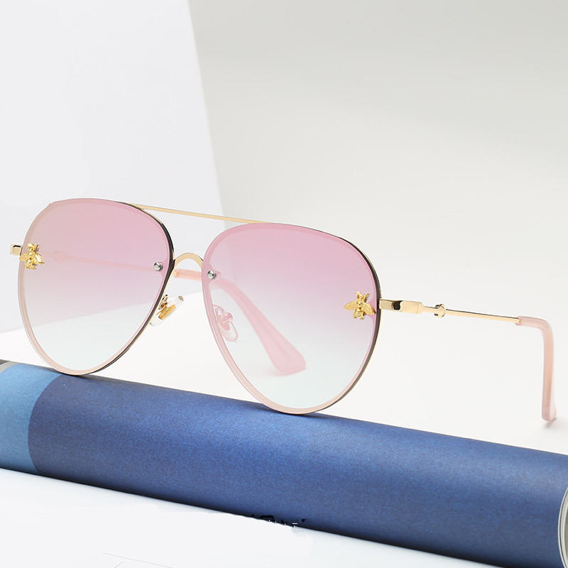 Designer Sunglasses For Women Men Fashion Metal Sunglasses Luxury Polarized Lens Goggle Pilot PC Frame Oversized UV400 Eyewear Luxury Style Sunglasses