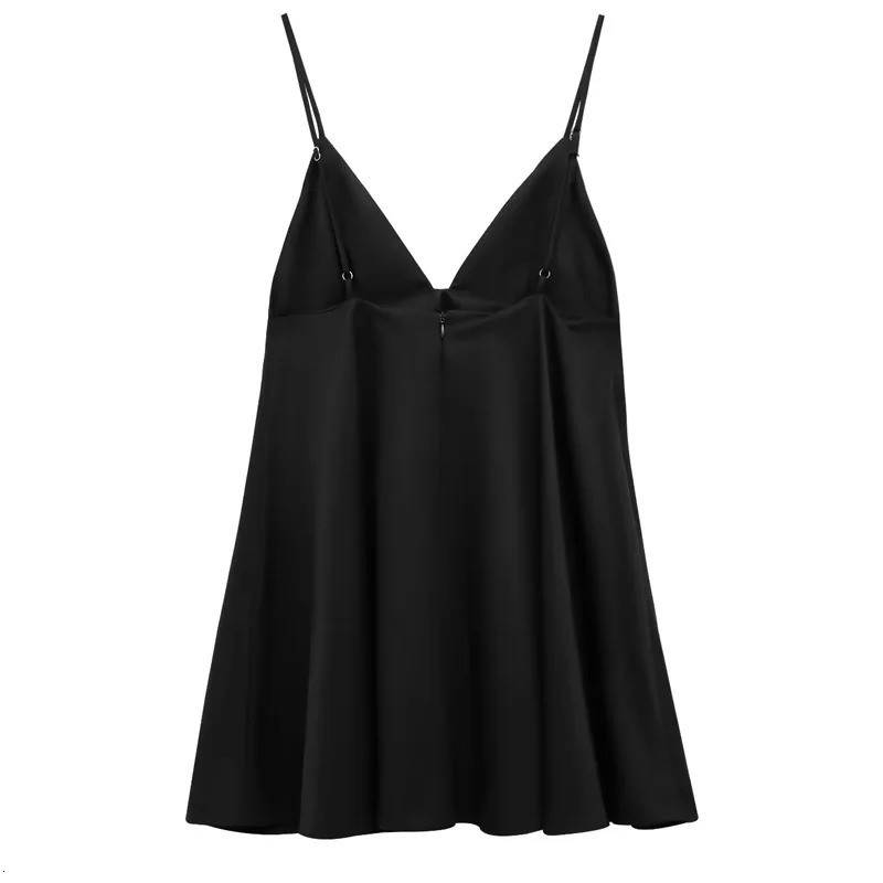 TRAF Womens Black Dress Summer Slip Sleeveless Mini Woman Backless Sexy Evening Dresses Strappy Beach Short 250514