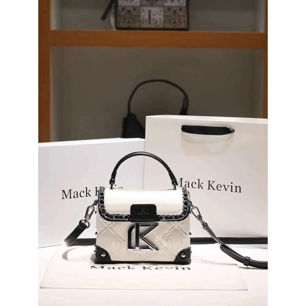 2025 New Fashion And Popular Square Handbag With Contrast Color Women's High Quality Leather Crossbody Bag For Evening Party