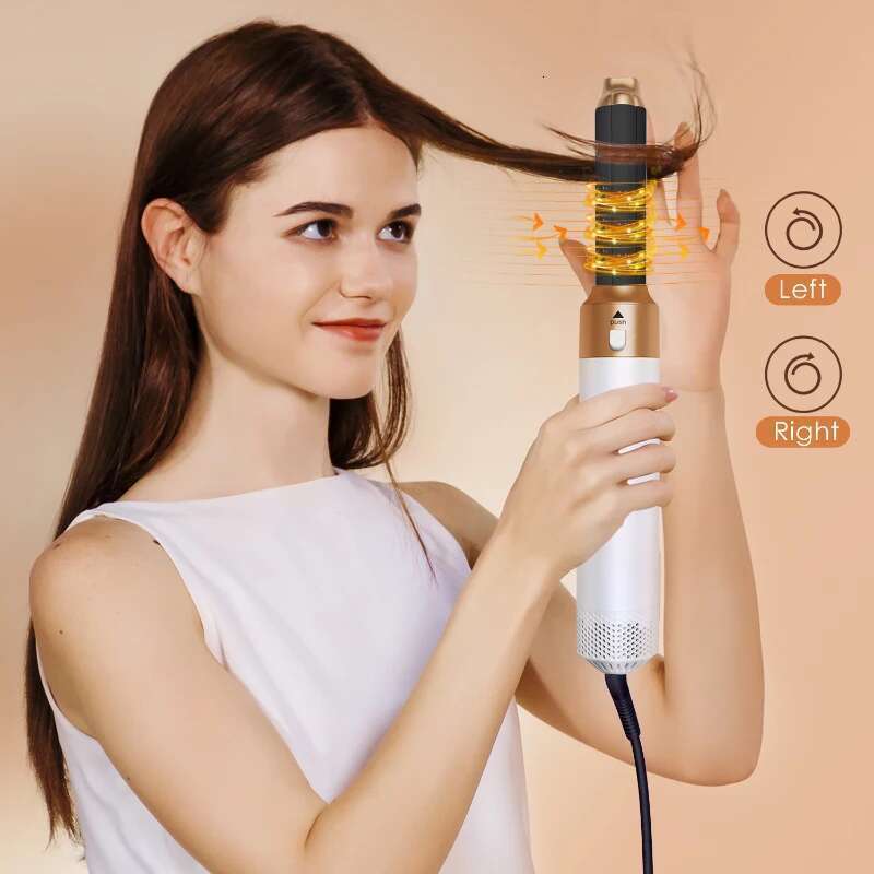 5 In 1 Dryer Electric Negative Ion Professional Automatic Curly Straight Hair Comb Styling Tool