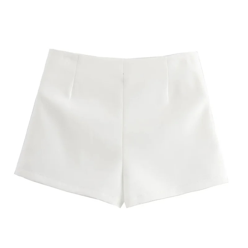 TRAF Pink White Mini Skirt Woman Fashion Bow Skort For Women Summer Slit Short Split High Waist Shorts 250514