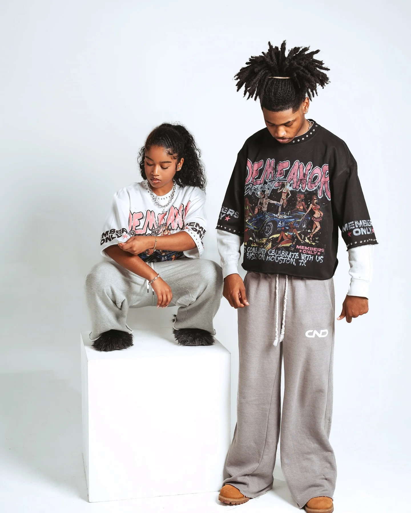 Womens Harajuku Klein Stone y Crop Tees Y2k Gothic Graphic Men Hip Hop Print Long Sleeves T Shirts Cotton Loose Tops 250514