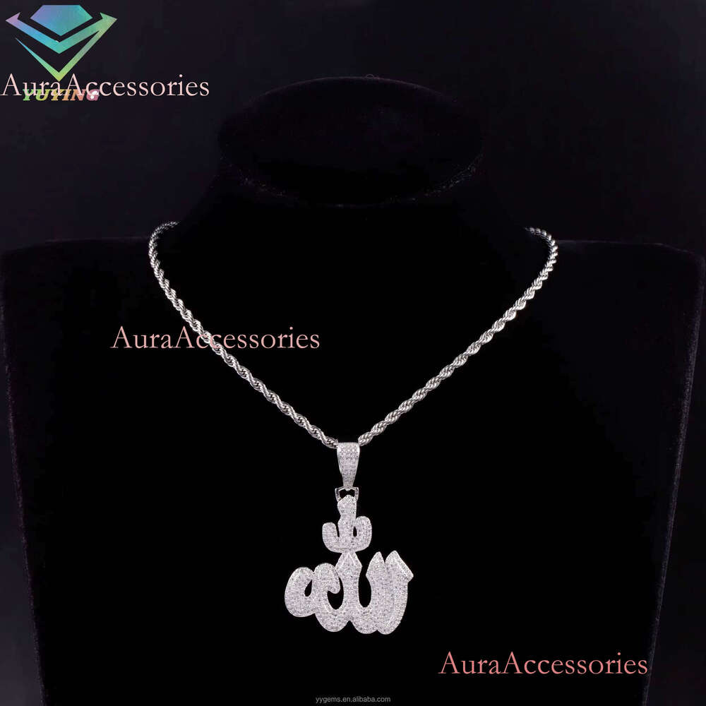 Custom S Sier with D Vvs Moissanite Patter Fine Pendant for Necklace Cuban Charms