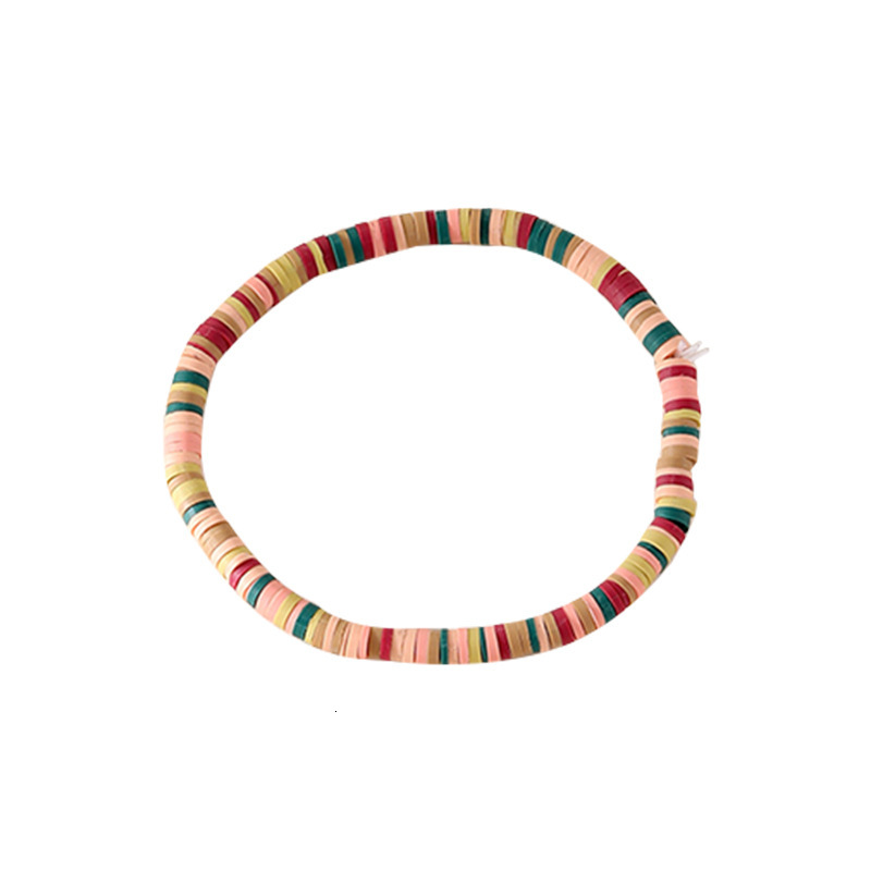 Soft Ceramic Crystal Bracelet Handmade Accessories for Girls, Easy to Match, Ethnic Style Fashion Bracelet, Small Gift