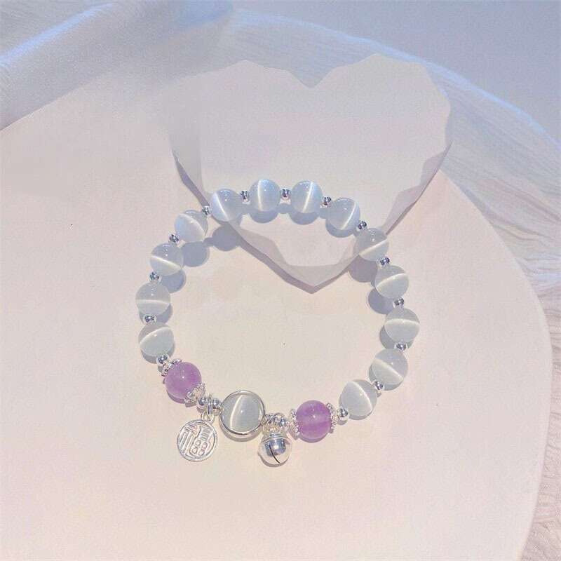 Anti cat's eye stone niche design network Hongfu character bracelet student sisters gift exquisite crystal