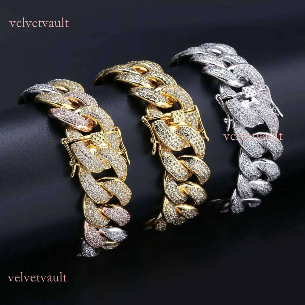 Men's Gold Moissanite Sier Cuban Iced Hip Hop Style Religious Bracelet and Foot Chain Necklace